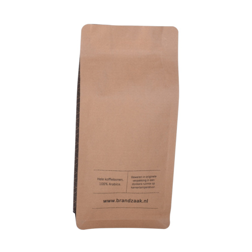 Beg Kopi Kertas Laminated Kraft Block Pouch Bawah