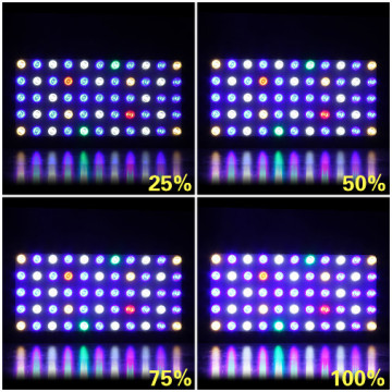 LEDの珊瑚礁のアクアリウムはフルスペクトル165Wをつけます
