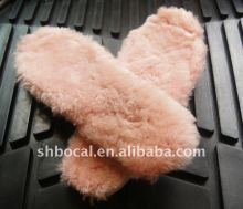 pink lambswool shoe insole
