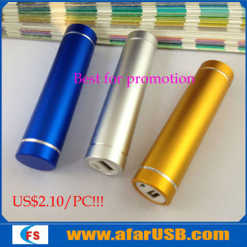 Power bank 2200mAh metal power bank small power bank for iPhone Samsung Blackberry