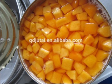 High Quality Chnese 850g Canned Dice Peach Canned Fruit