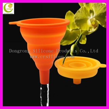 2016 Hot sale Silicone Collapsible Beer Funnel Foldable Funnel for Liquid Transfer Powder Transfer 100% Food Grade Silicone