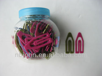 80pcs colorfull plastic paper clip set