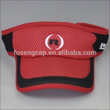 Sun Block Breathable Mesh Visor Cap With High Quality Embroidery Artwork