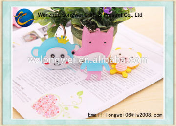 animal shaped metal key ring parts/twist key ring/wrist coil key ring