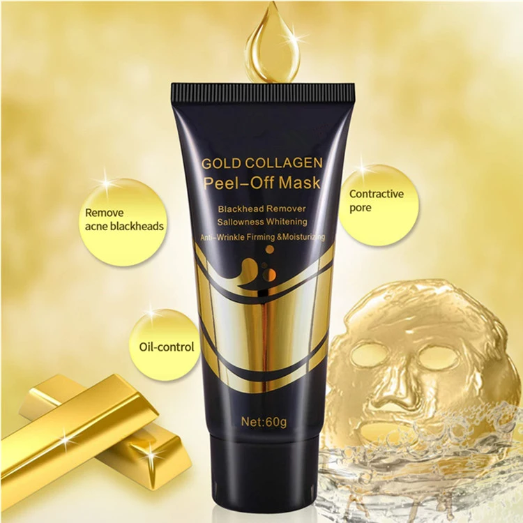 High Quality 24K Gold Collagen Skin Care Face Mask Peel-off Mask 24K Gold Facial Mask