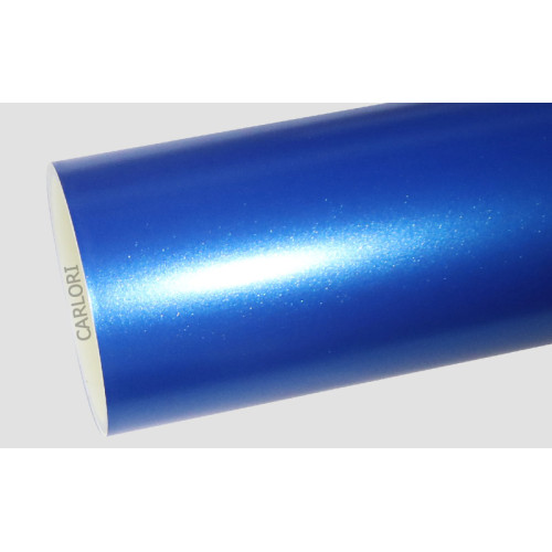 Vinyl metallico in wrap blu metallizzato satinato