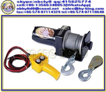 12v atv winch , CE compliant 750lb small winch , atv/utv cheap winches for sale
