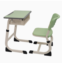 Eco-Friendly Ergonomic Modern School Chair and Desk Set with Bag Hooks