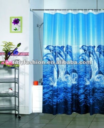 Printed PVC shower curtain liner