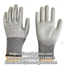 Cut Resistant Gloves Level 5 PU Coated Cut Proof Gloves