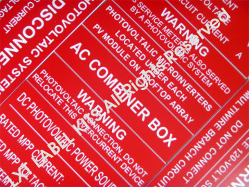 Solar Placards for US & Canada