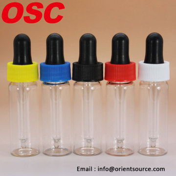 10ml glass dropper vials with glass pipette