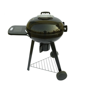 22.5-Inch Thick Carbon Oven Barbecue Grill with Lid and 3 Legs for Burgers and Pork Chops