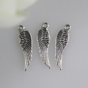 Wholesale Antique Angel Wings Loose Bead Charms Pendants Fit Bracelet Earrings 17 x 5mm