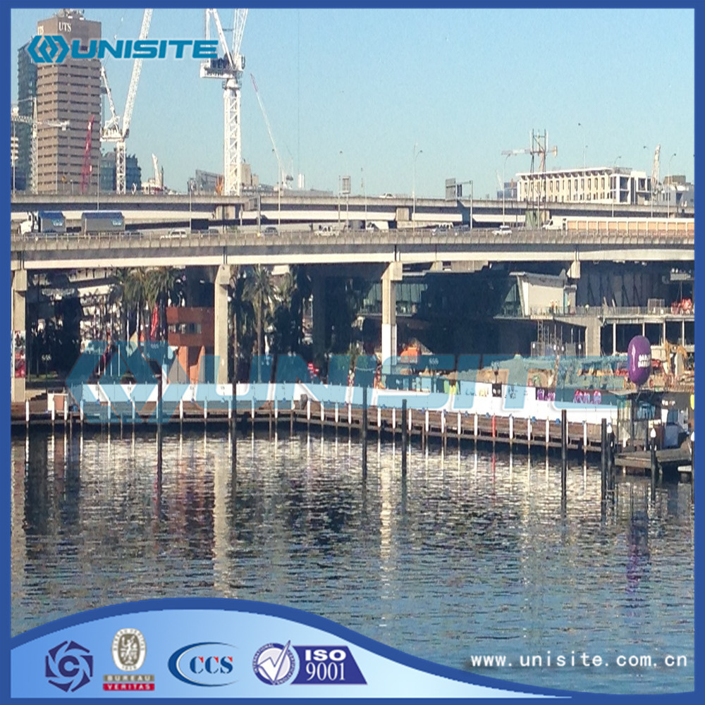 Steel marine water floating platforms