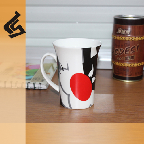 trumpt strength porcelain coffee cup promotional OEM logo printing coffee mug