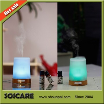 2014 SOICARE New arrivaling real wood&glass aroma atomizer