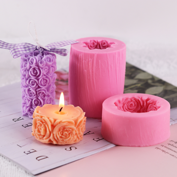 Roman Baking Panty Rose Soap Mould - Silicone Wax Valentine's Day Candle Mold