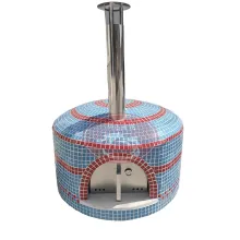 BBQ Round Brick Pizza Ovens Outdoor Stone Wood Fire Pizza Brick Oven