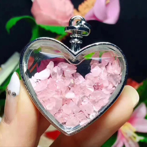 Fashion Love Heart Wishing Bottle Pendant Necklace for Girls