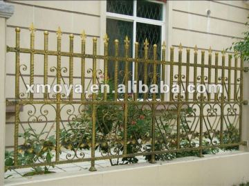 Residential outdoor security iron fence