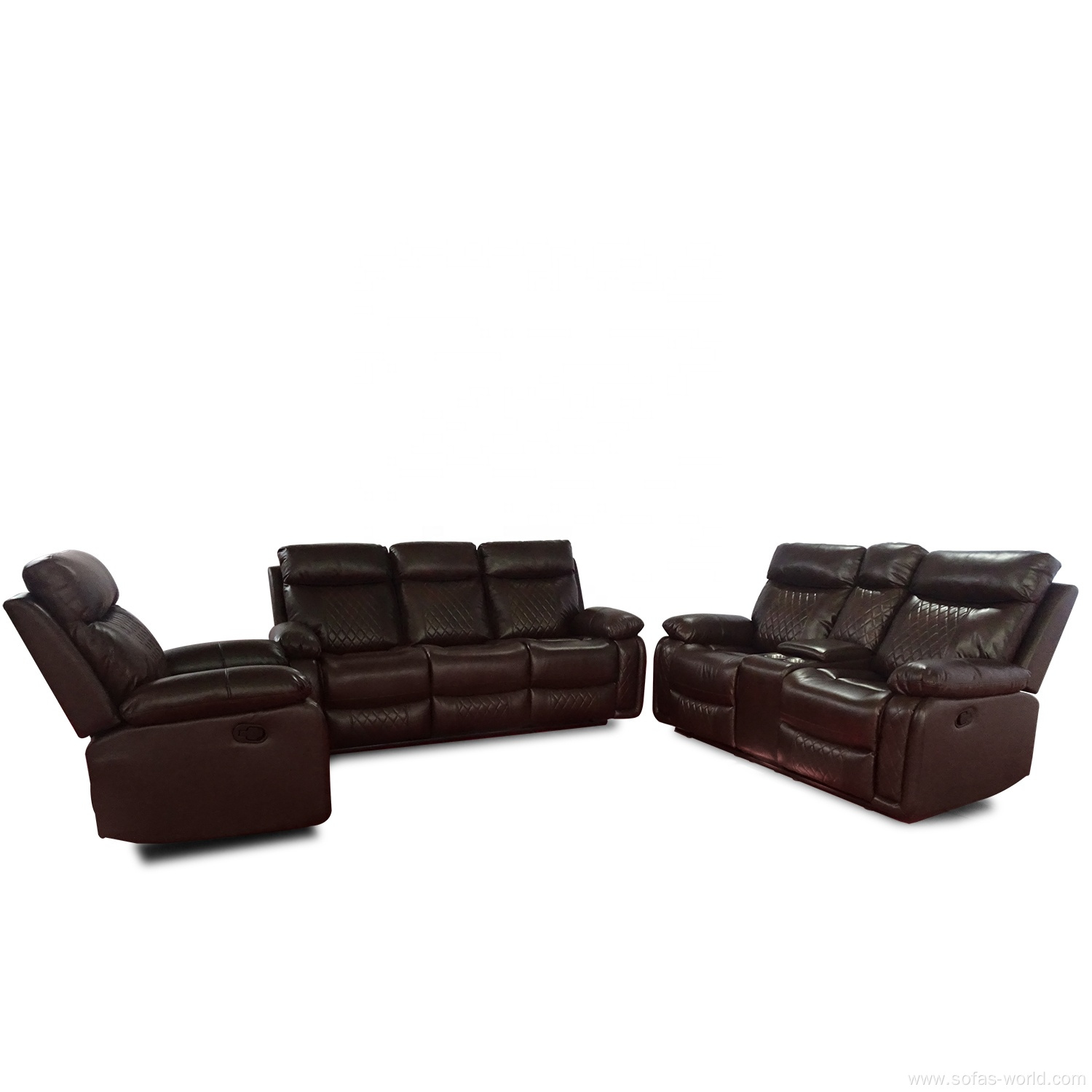 Living Room Sectionals Leather Couch Sofa Set Furniture