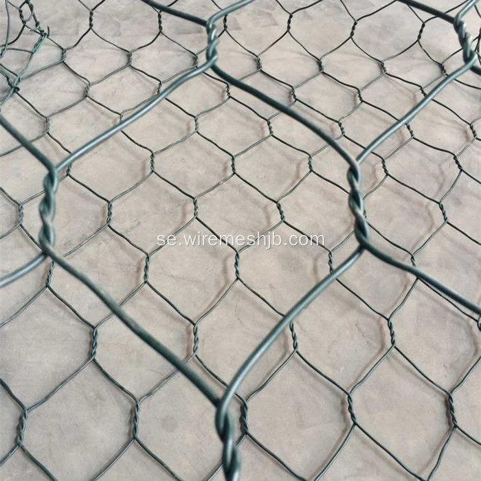 PVC-belagd hexagonal mesh Gabion Basket