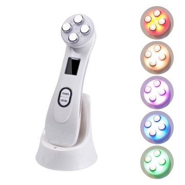 6 In1 Anti Wrinkle RF&EMS Radio Frequency LED Photon Face Skin Tightening Machine Mesotherapy Facial Massager -C