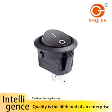 Interruptor tipo barco redondo preto R13 311