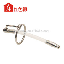 Male Bondage Restraint Sounding Cum-Thru Penis Plug Urethral Dilatator Sex