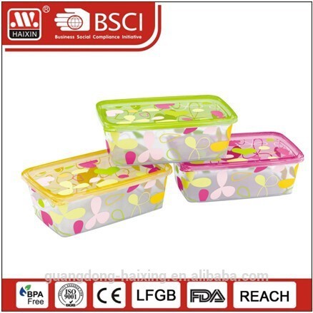 Rectangle Food Plastic Container/Haixing Plastic