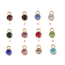 Wholesale Collection: Stainless Steel Gold Birthstone Jewelry Accessories for DIY Lucky Charms