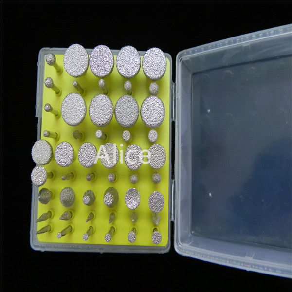 Vacuum Brazed Diamond CNC Carving Tools Diamond Finger Router Bits for Polishing Granite Marble Concrete