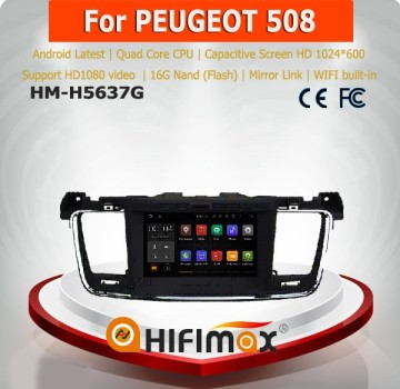 Hifimax car multimedia for peugeot 508 android 5.1 car dvd player for peugeot 508 radio navigation systems