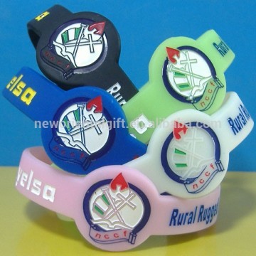 Customized Watch Shape Silicone Wristbands/Silicone Wristbands