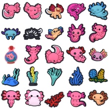 Wholesale PVC Cartoon Shoe Charms & Accessories: Axolotl Shoe Decorations