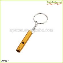 Lightweight Colorful Aluminum Whistle Keychain For Survival