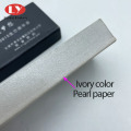 Пользовательские серебряные буквы Ivory Pearl Paper Box