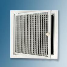 Hinged Egg Crate Grille-Open