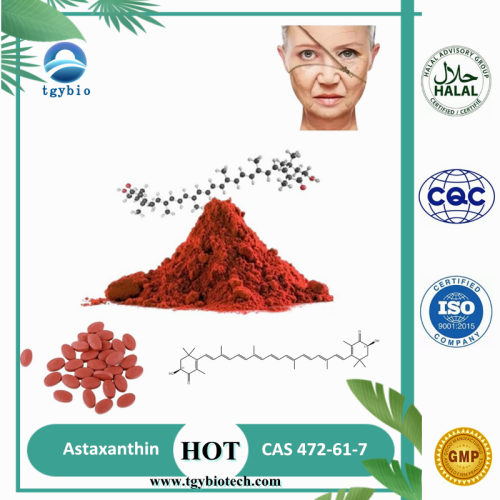 100% eau soluble pure 10% astaxanthin poudre CAS472-61-7