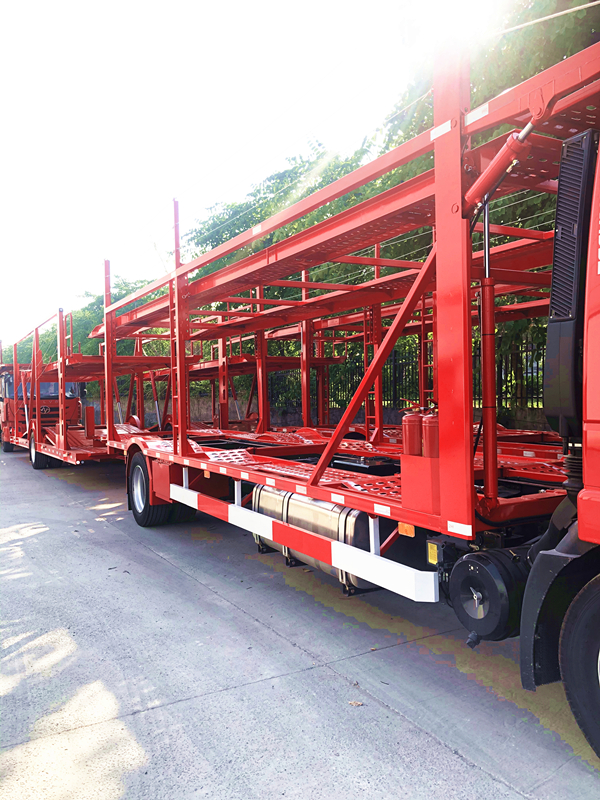 China manufacture 6/8 units SemiTrailer Car Carrier With Hydraulic Lifting System