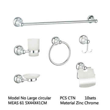 Zinc Wall Mount Bathroom Accessories Six Pieces set