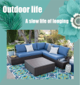 Modern Garden Pe Rattan Outdoor Sofa Combination