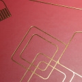 Verktygsförpackning Paper Red Box Custom Gold Logo