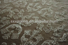 100% polyester flower embossed knitted fabric