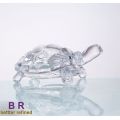 crystal glass tortoise for home decoration