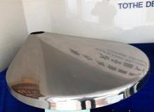 Eccentric cone for food and pharmaceutical machinery