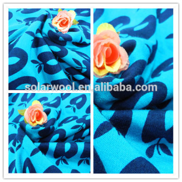 High quality Printed Merino Wool Fabric