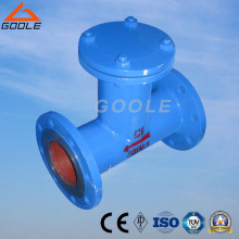 oole Fabricated Carbon Steel Flanged T Type Strainer